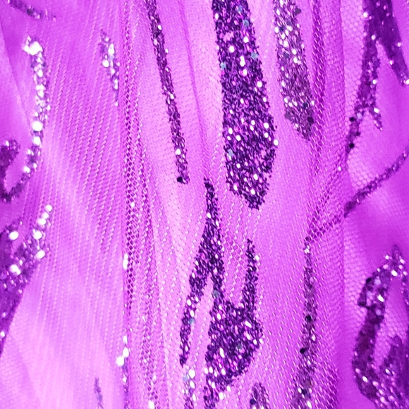 Jovani Women's Strapless Purple Gown - Picture 5 of 9